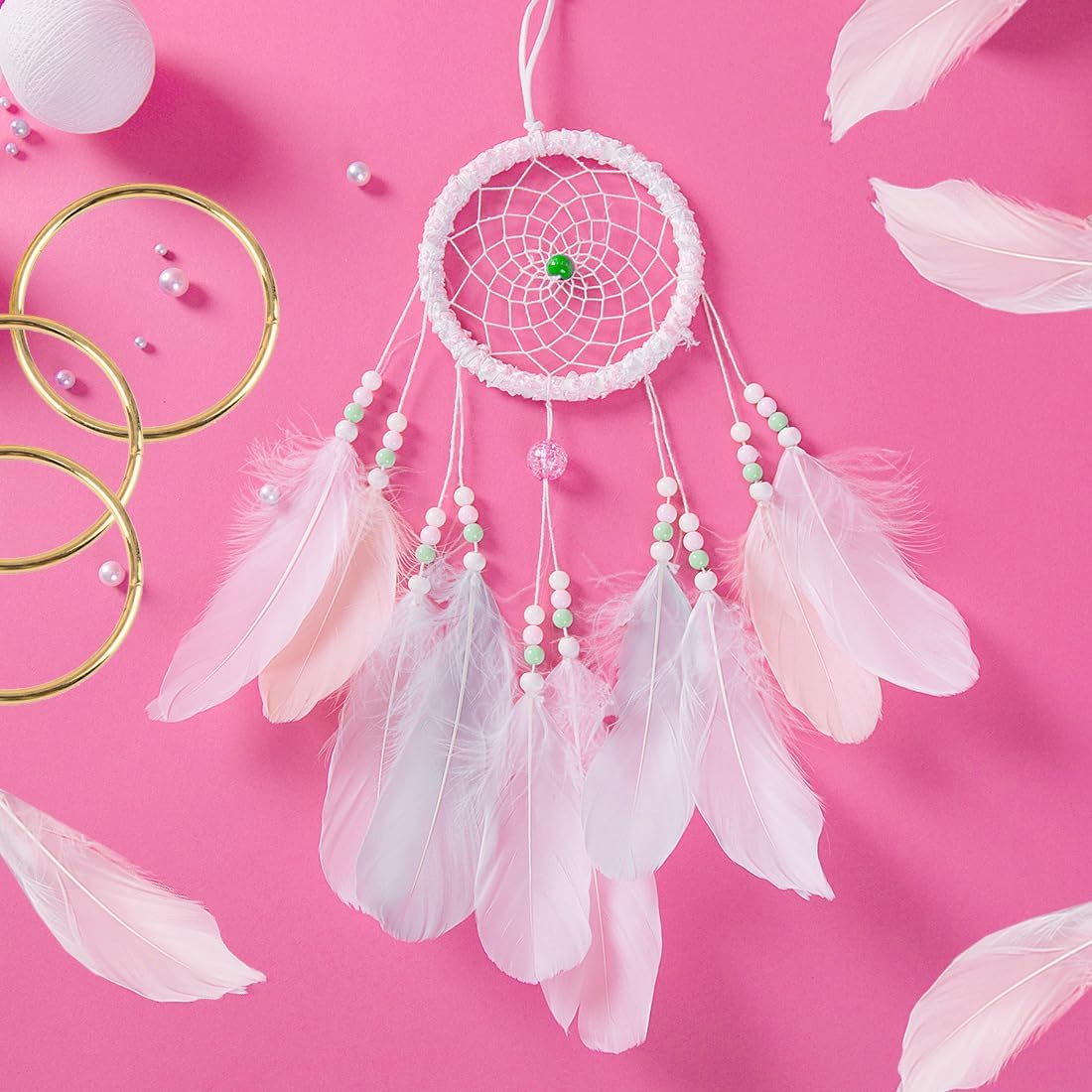 15Pcs Macrame Hoops Ring