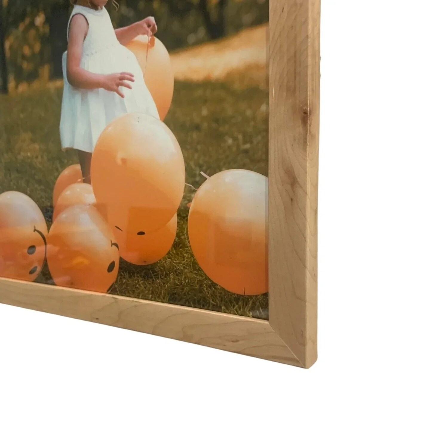 Natural 40x60 Wood Picture Frame Acrylic Glass - Maple Light Wood Wall Frame