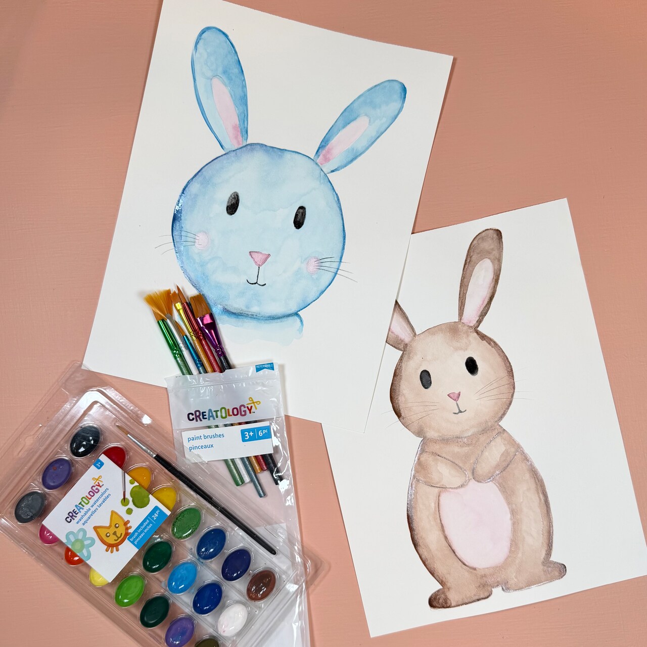 Kids Club: Watercolor Bunny Paintings