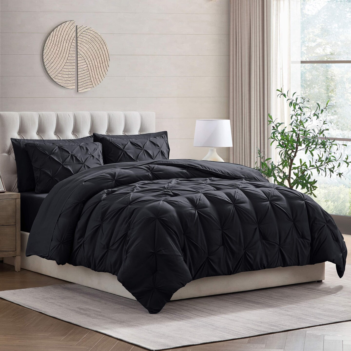 Nestl Pinch Pleat Bed in a Bag with Down alternative Pillow