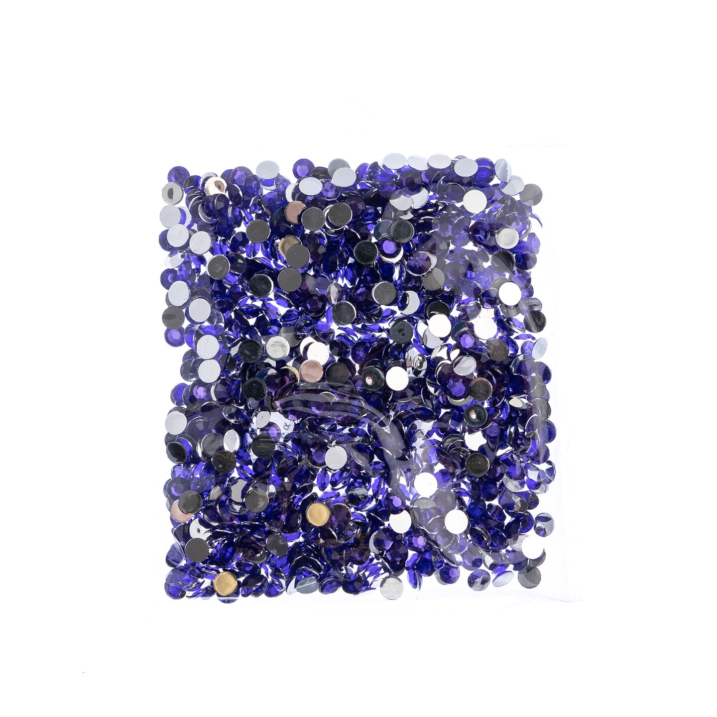 John Bead 6mm (SS28) Round Acrylic Flat Back Rhinestones, 1000pcs