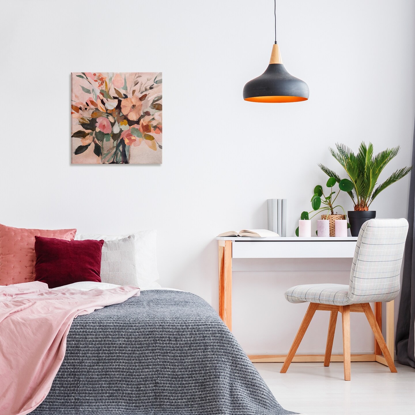 Stupell Industries Blush Abstract Bouquet Canvas Wall Art Design by Sasha