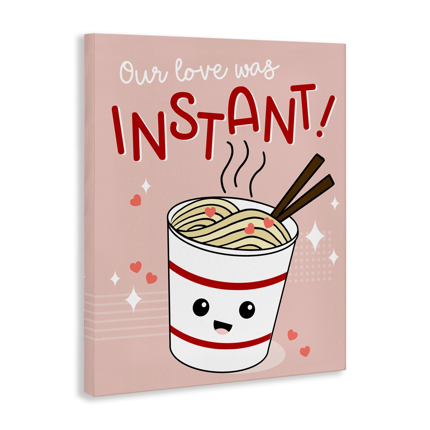Stupell Industries Love Was Instant Noodles Canvas Wall Art Design by Anna Quach