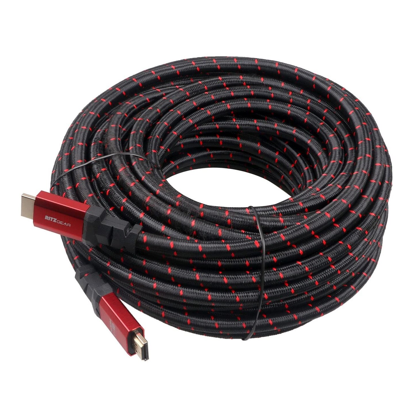 RitzGear 15 ft. 4K HDMI Cable, High Speed 18 Gbps HDMI to HDMI Cable, 3-Pack