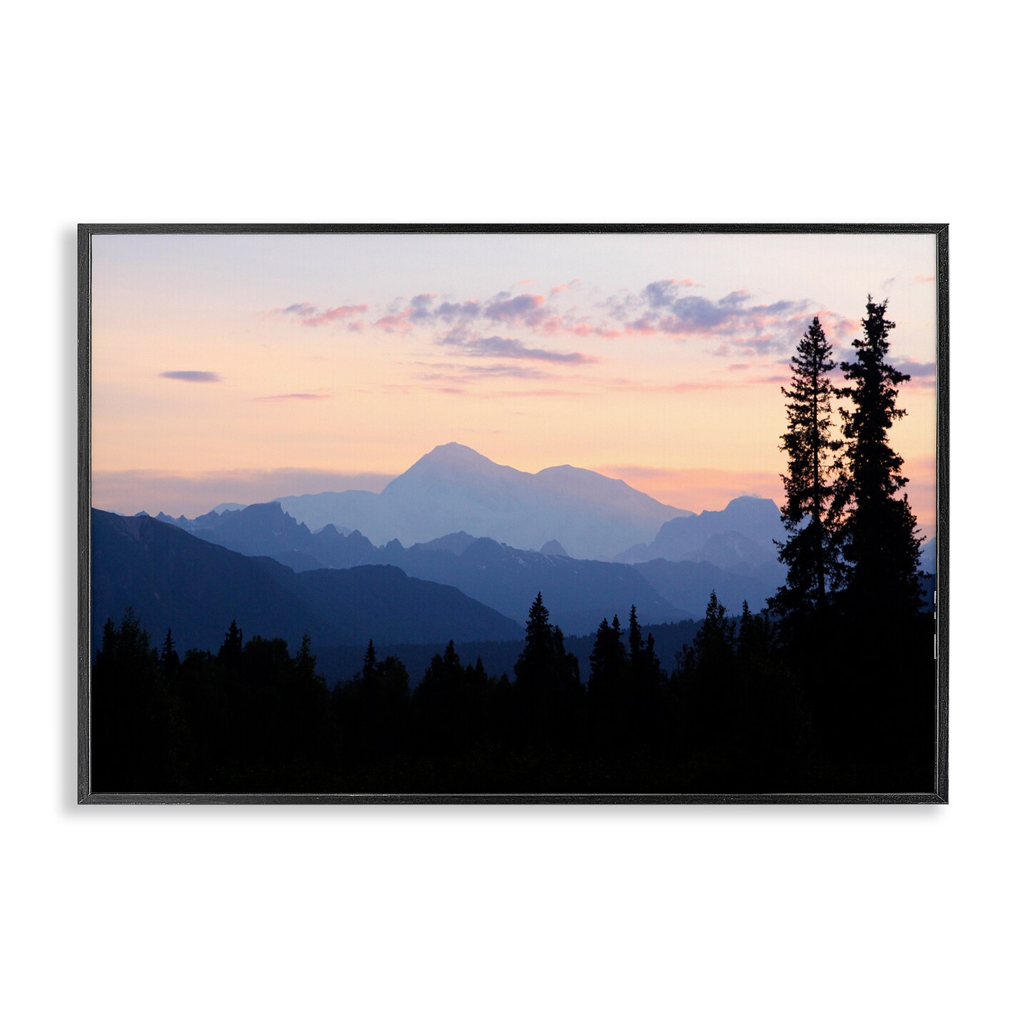 Stupell Industries Midnight On Mountain Framed Giclee Wall Art Design by Shane Lamb