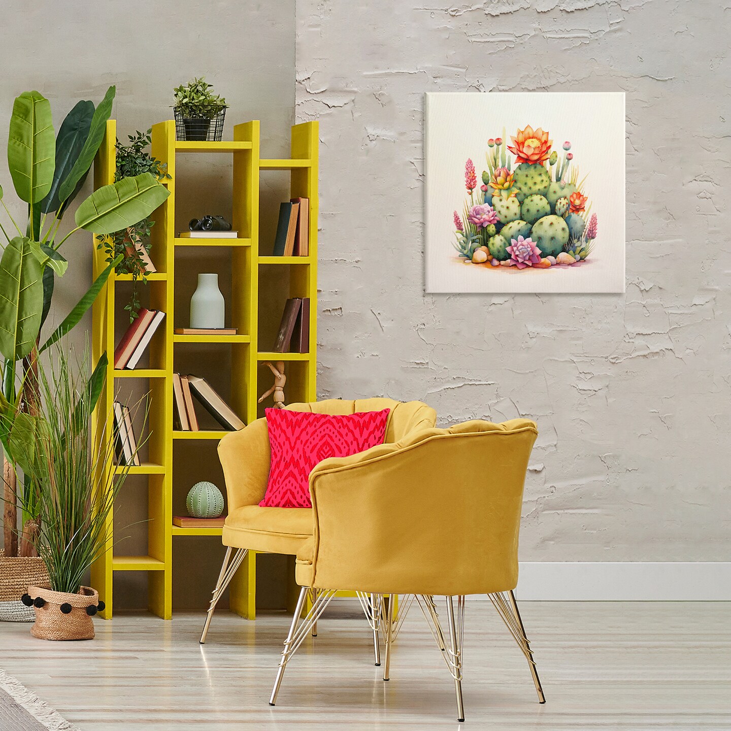 Stupell Industries Desert Spring Cacti Canvas Wall Art Design by Andrea Haase