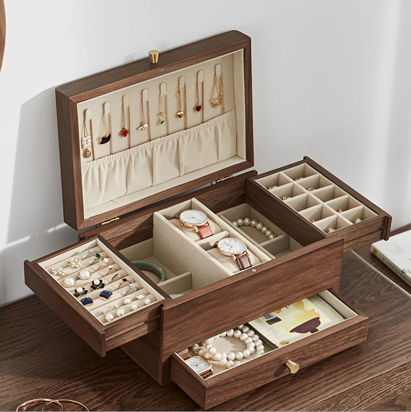 Personalized Wooden Jewelry Box Personalized Wooden Box With