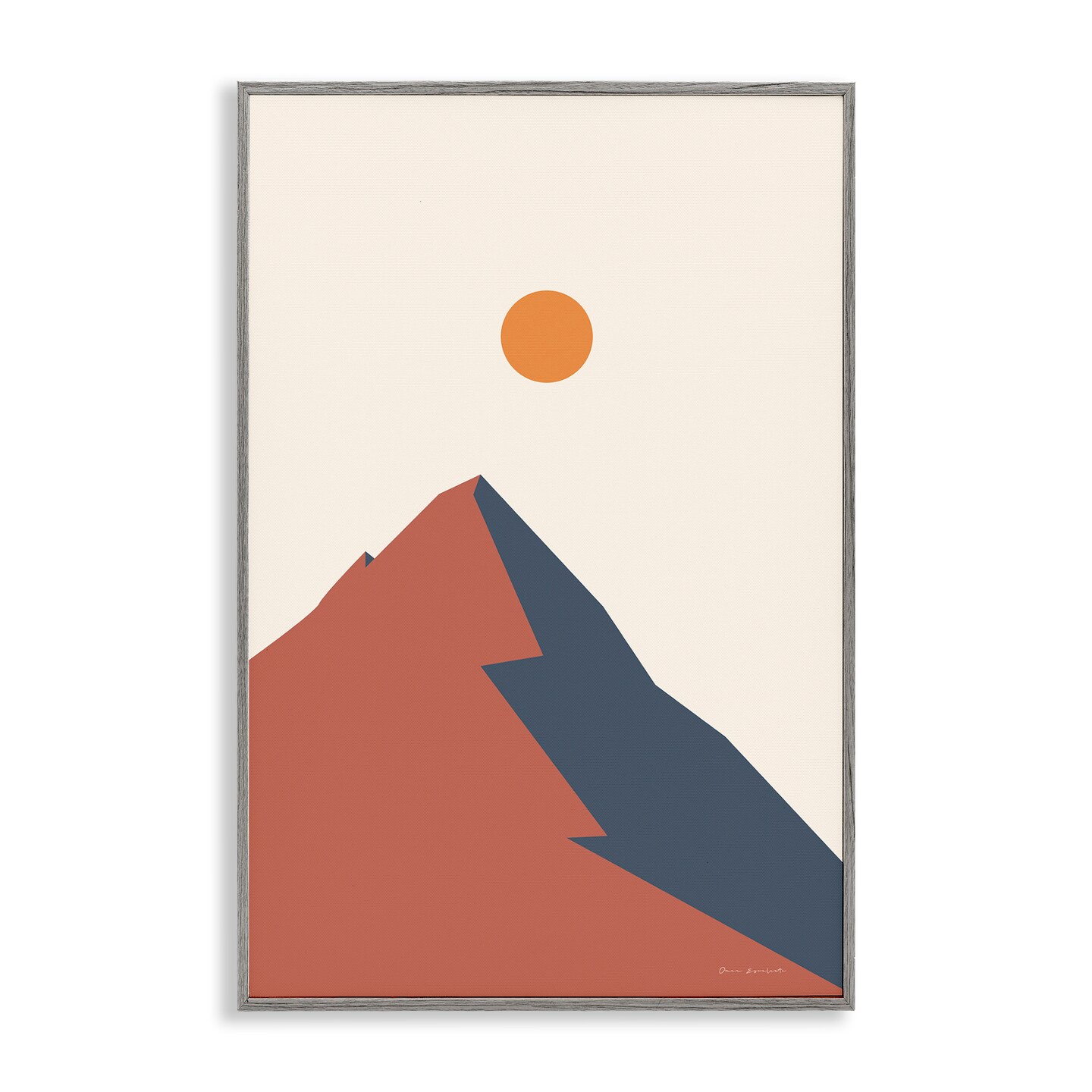Stupell Industries Neutral Boho Peak Framed Giclee Wall Art Design by Omar Escalante