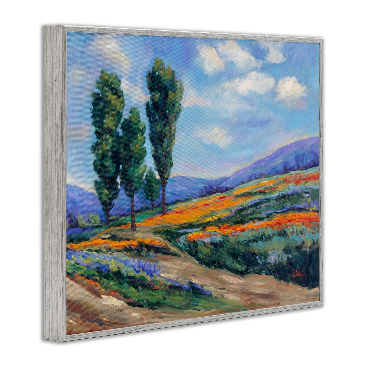 Stupell Industries Rolling Hills Traditional Landscape Framed Giclee Wall Art Design by Alexi Fine