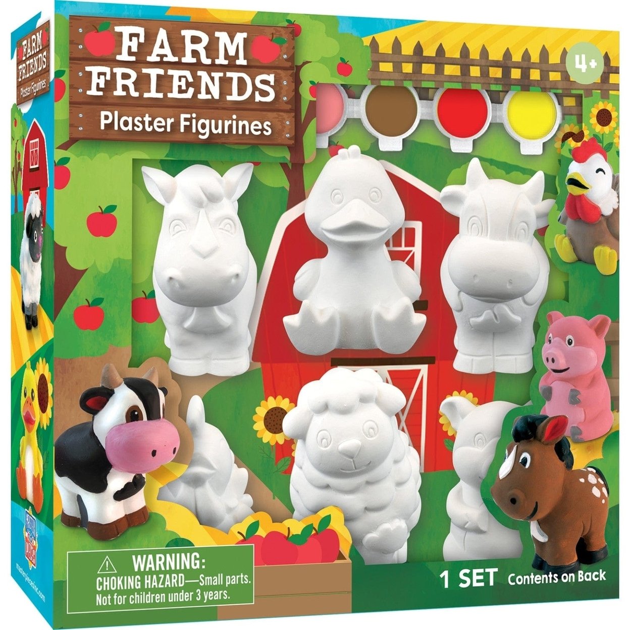 Farm Friends Plaster Figurine Paint Set 6 Figurines 6 Paints Ages 4 And Up