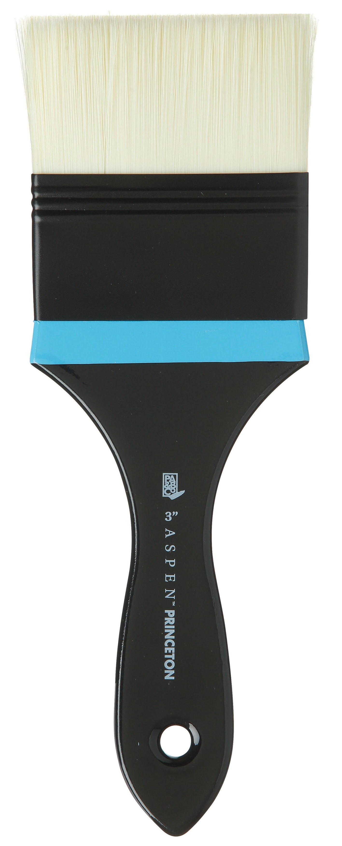 Princeton Series 6500 Aspen Synthetic Brush-Short Handle Flat Mottler 3&#x22;
