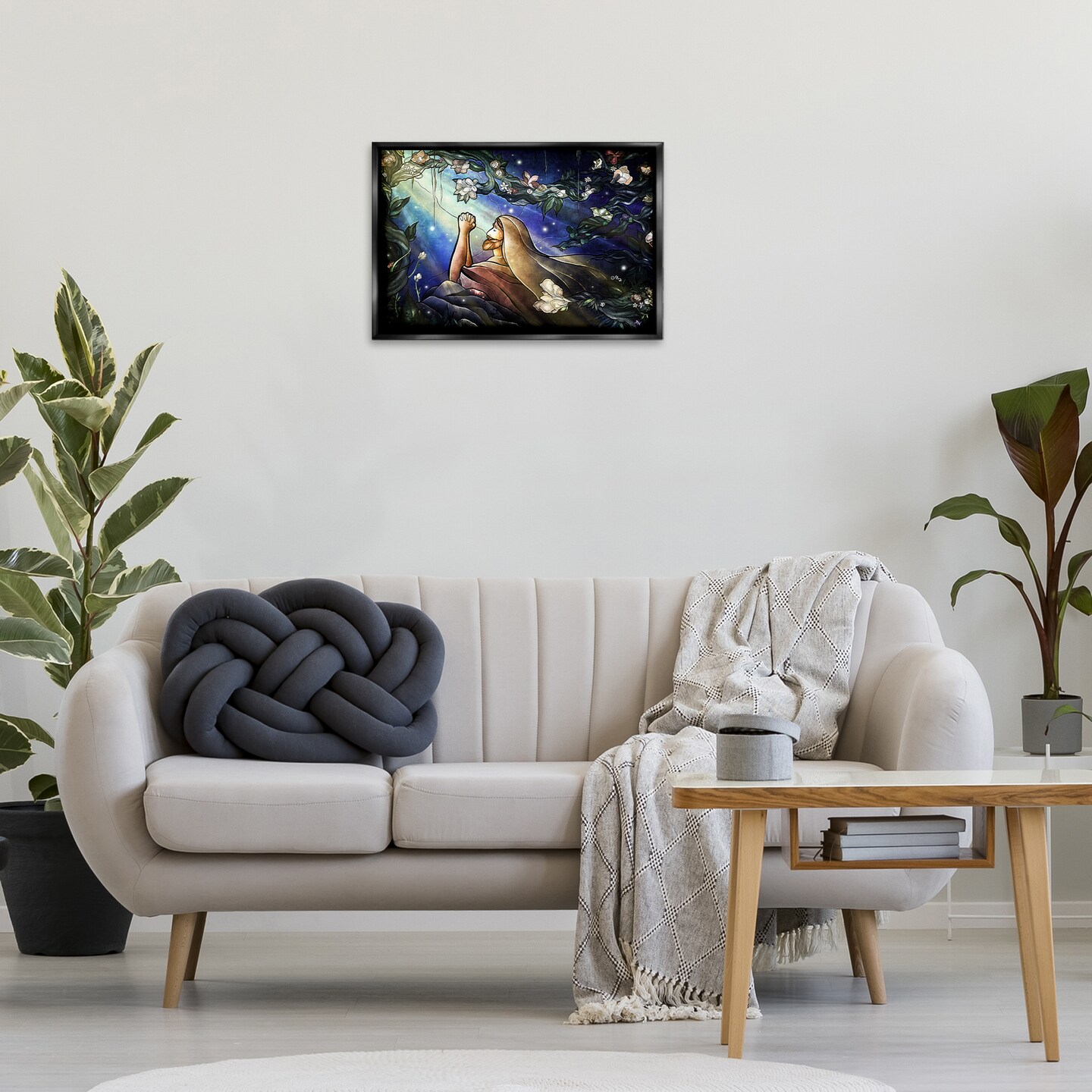 Stupell Industries Religious Gethsemane Prayer Floating Frame Design by Mandie Manzano