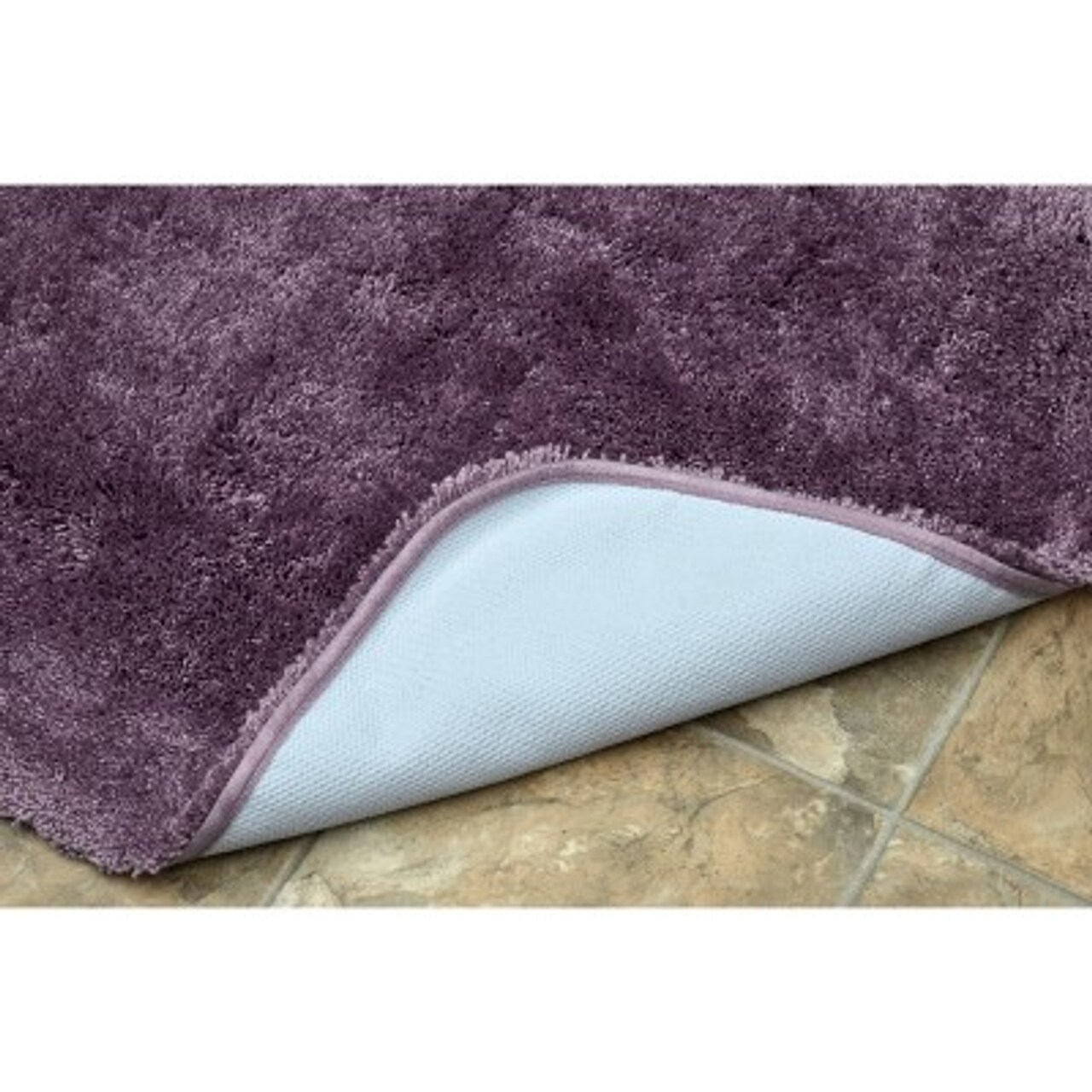 24&#x22;x40&#x22; Finest Luxury Ultra Plush Washable Nylon Rug Purple Garland