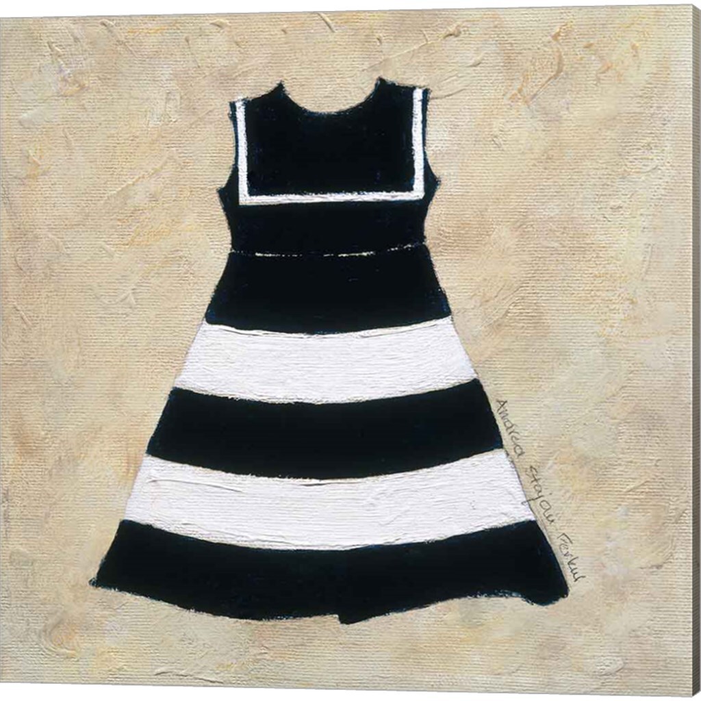 Nautical Girl by Andrea Stajan-ferkul 14" x 14" Canvas Wall Art (Set of 2)