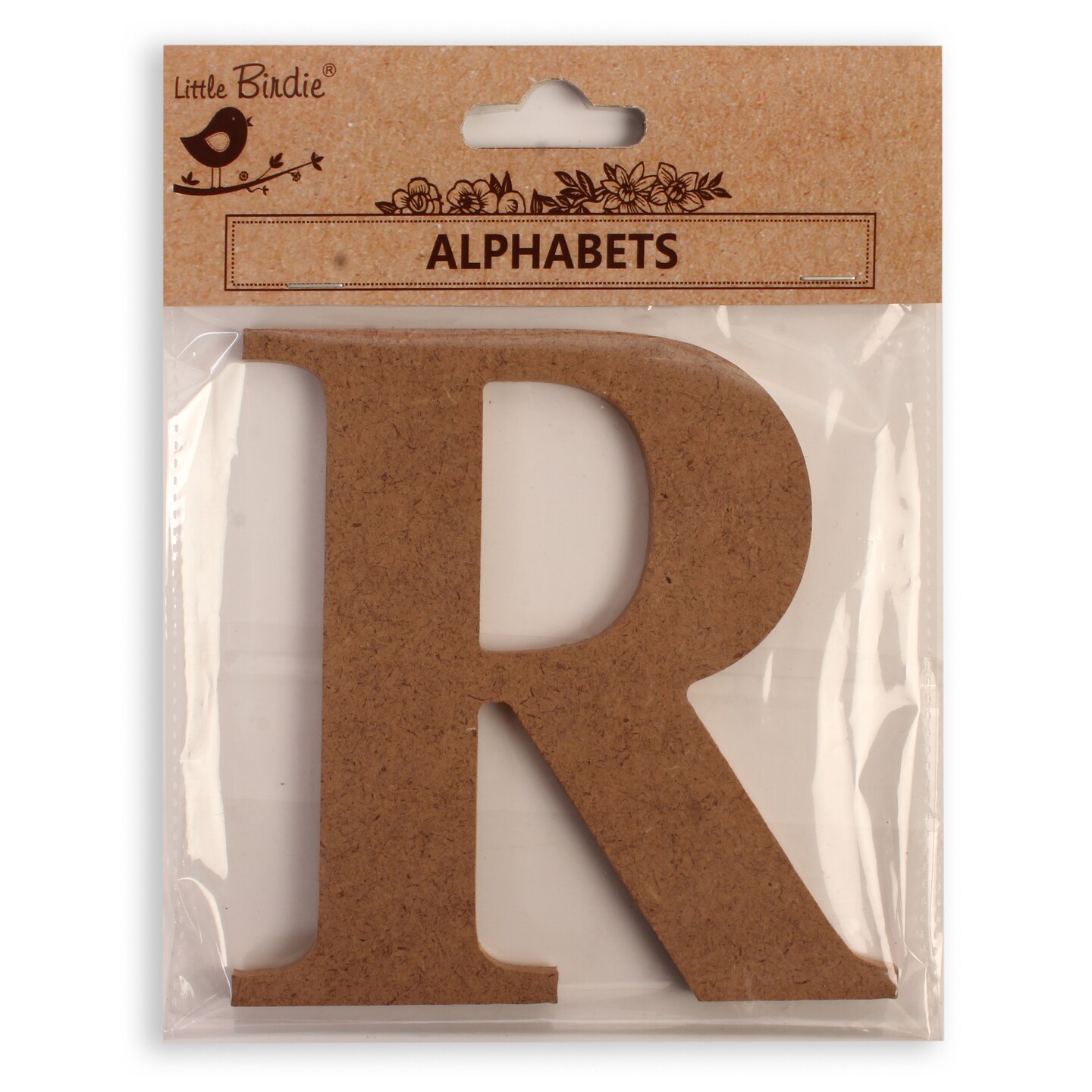 Little Birdie MDF Alphabets Upper Case 4&#x22; 1/Pkg-R