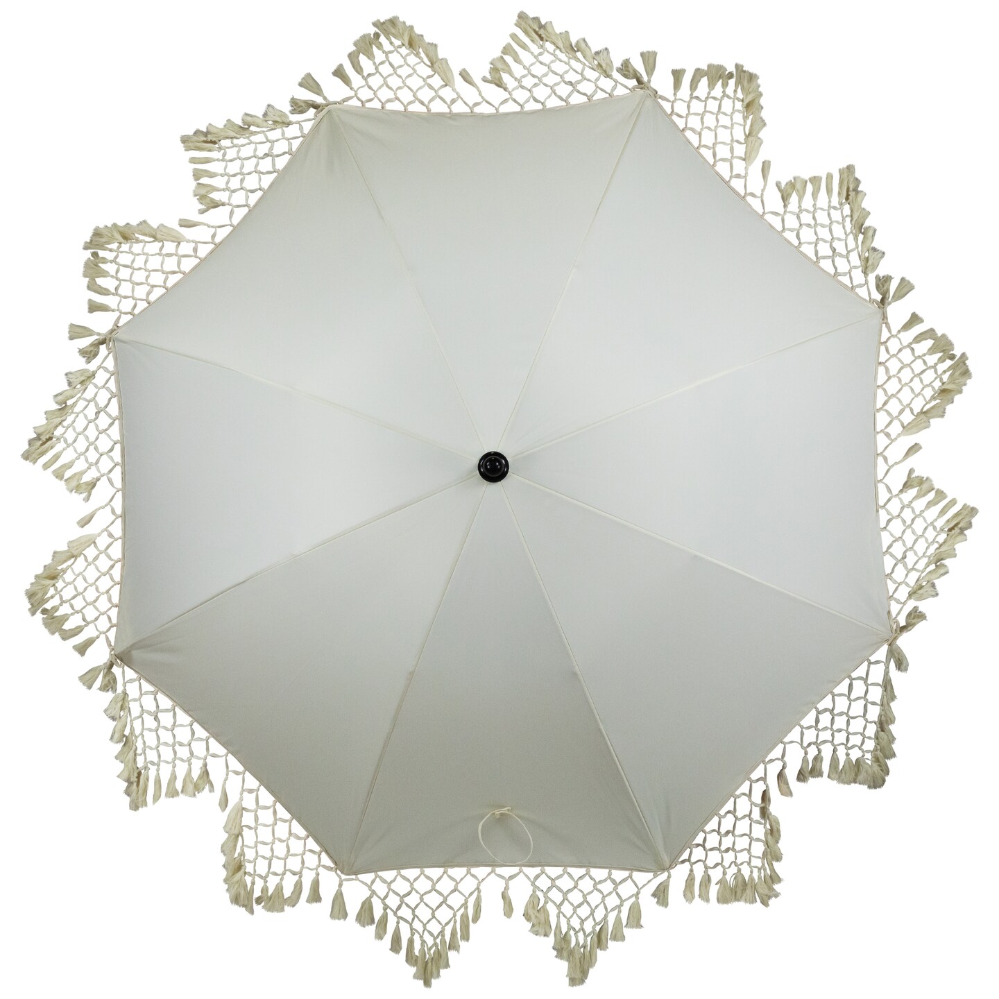 Northlight Outdoor Boho Beach Market Umbrella with Tilt - 6.5&#x27; - Cream