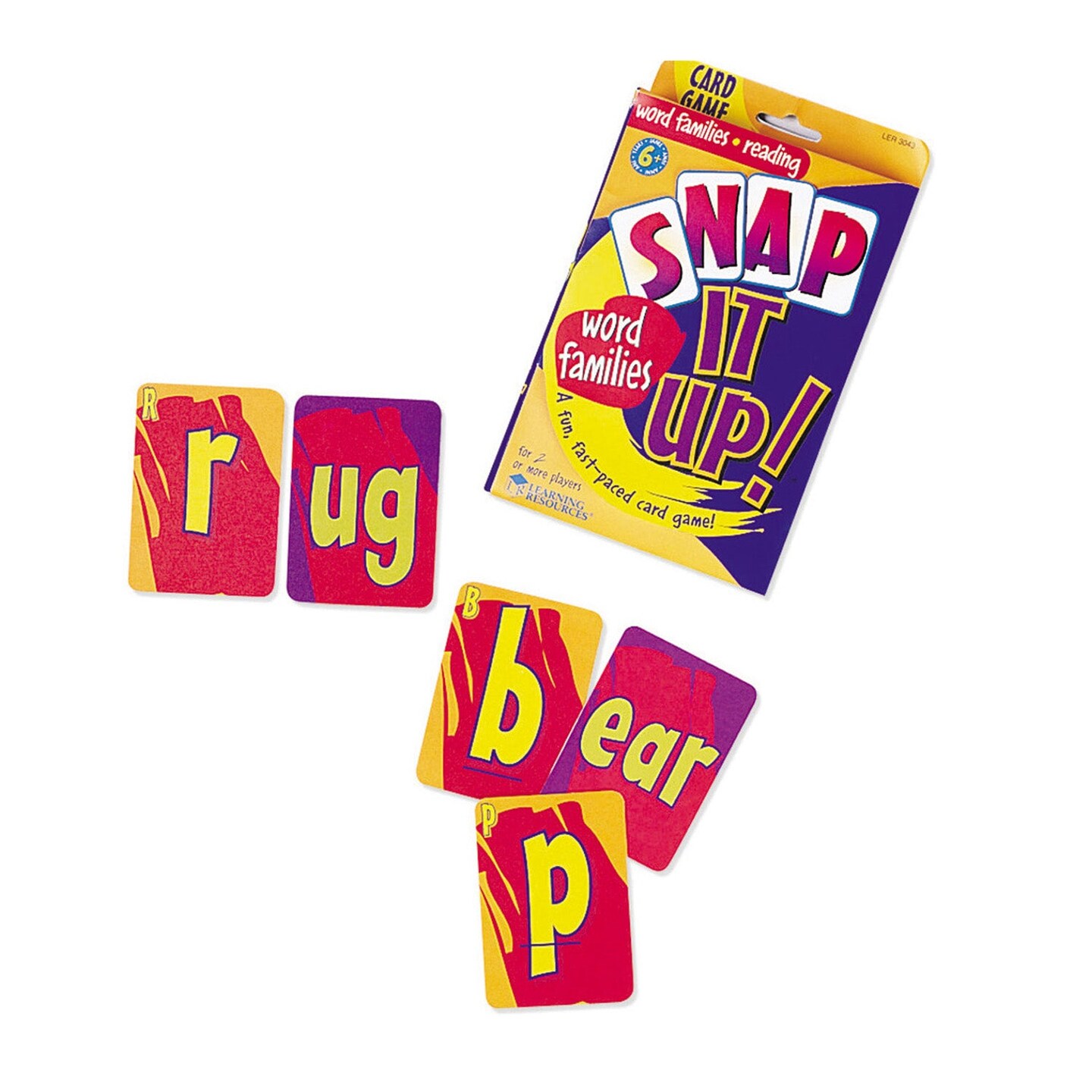 Snap it Up!&#xAE; Card Games, Phonics &#x26; Reading: Word Families