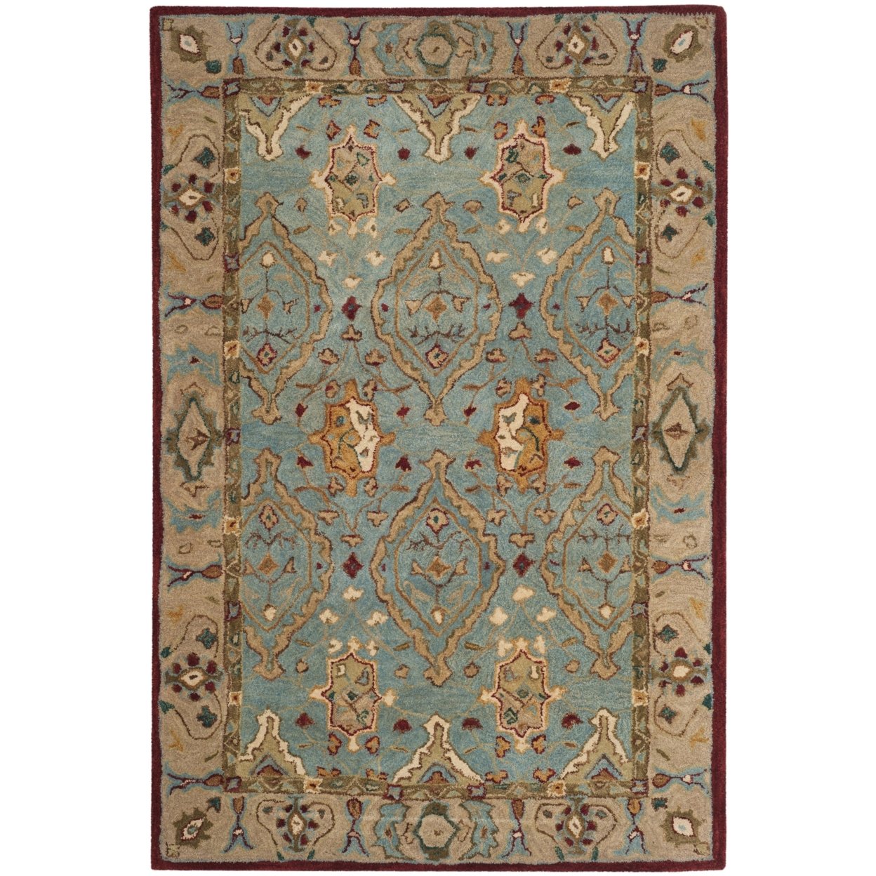 Safavieh   Anatolia AN566A Handmade Blue / Ivory Rug