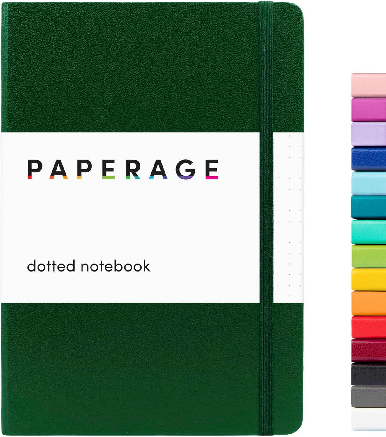 Dotted Journal Notebook, (Dark Green), 160 Pages, Medium 5.7 Inches X 8 Inches - 100 Gsm Thick Paper, Hardcover