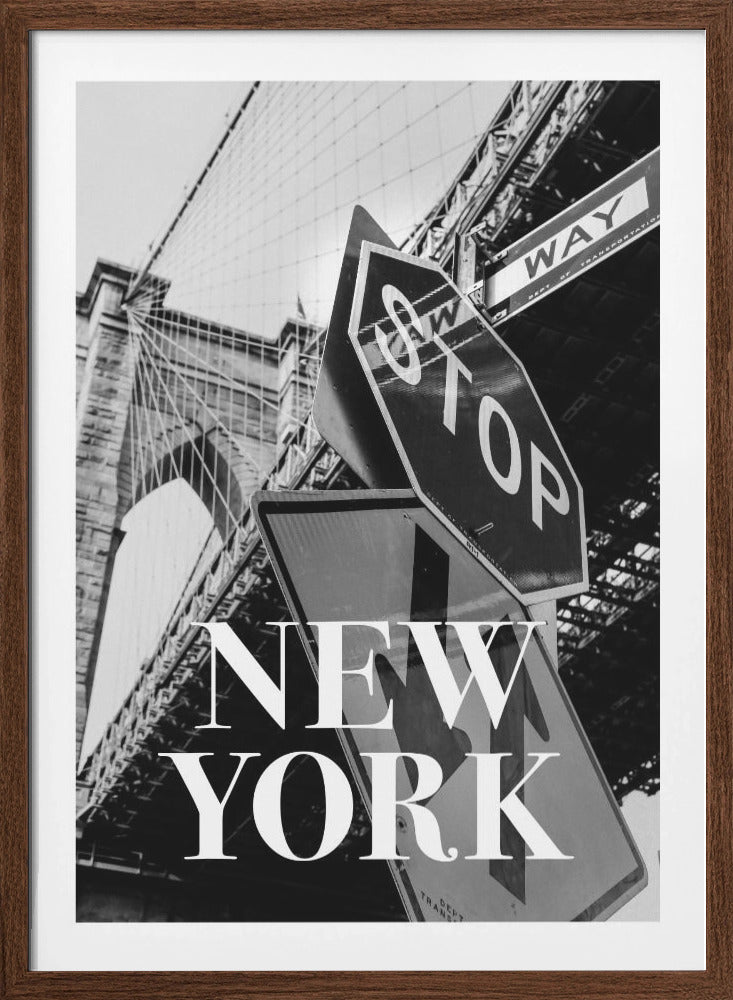 NYC Brooklyn Bridge Framed Art Modern Wall Decor Michaels