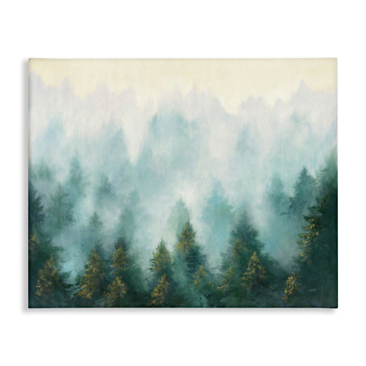 Stupell Industries Abstract Pine Forest with Mist Canvas Wall Art