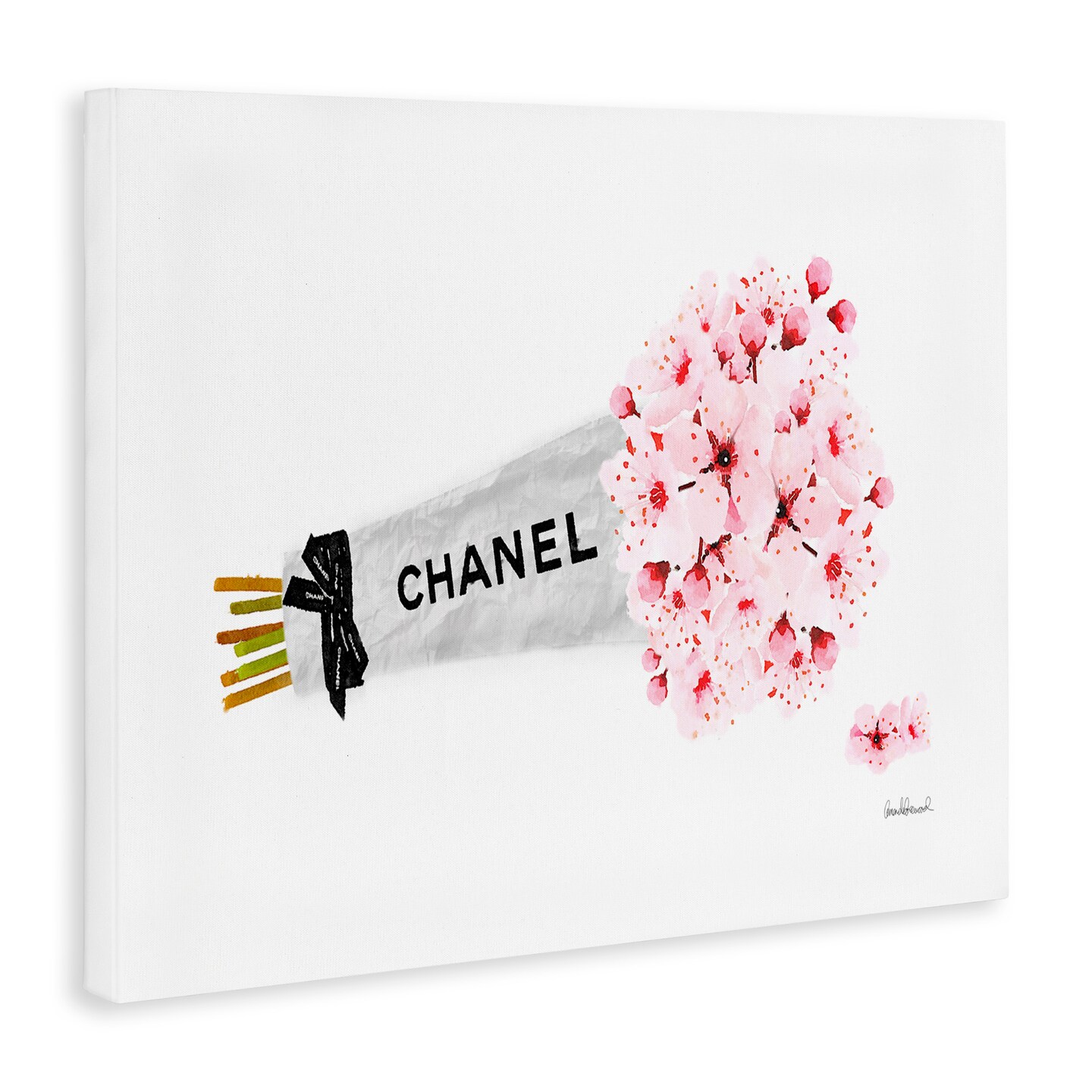 Stupell Industries Fashion Wrapped Cherry Blossoms Canvas Wall Art