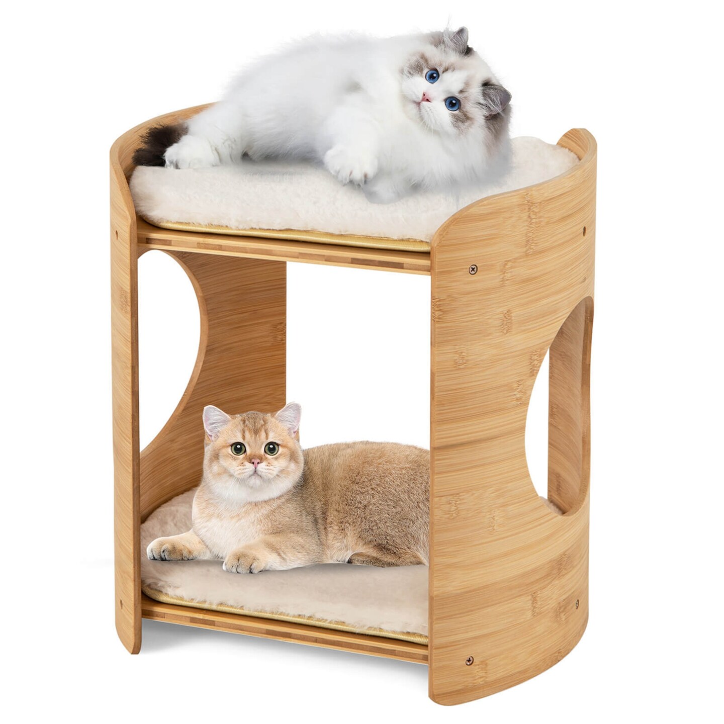 Costway 2 tier Cat Tower for Indoor Cats with Double Beds Removable Washable Cushions Michaels