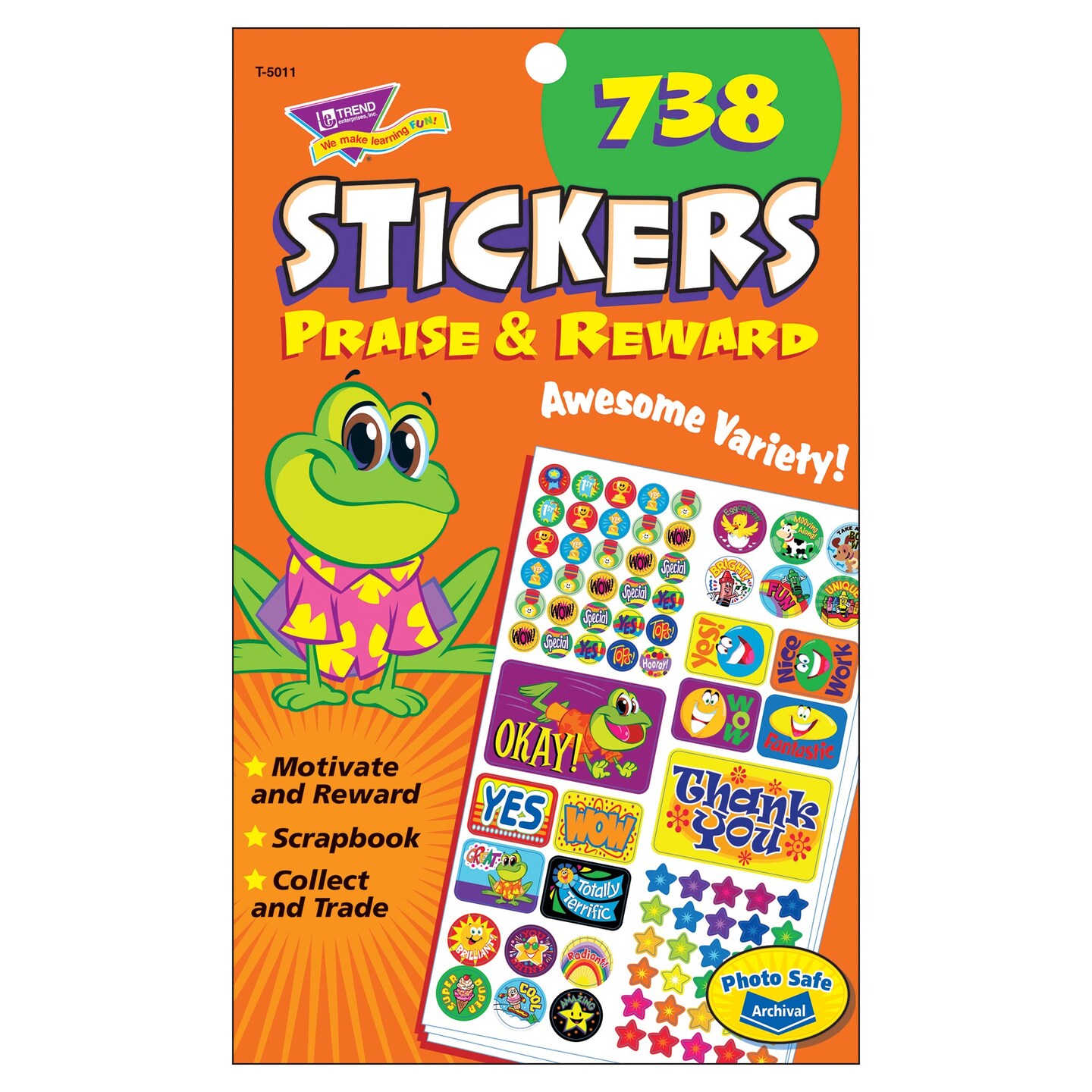Praise &#x26; Reward Sticker Pad, 738 ct