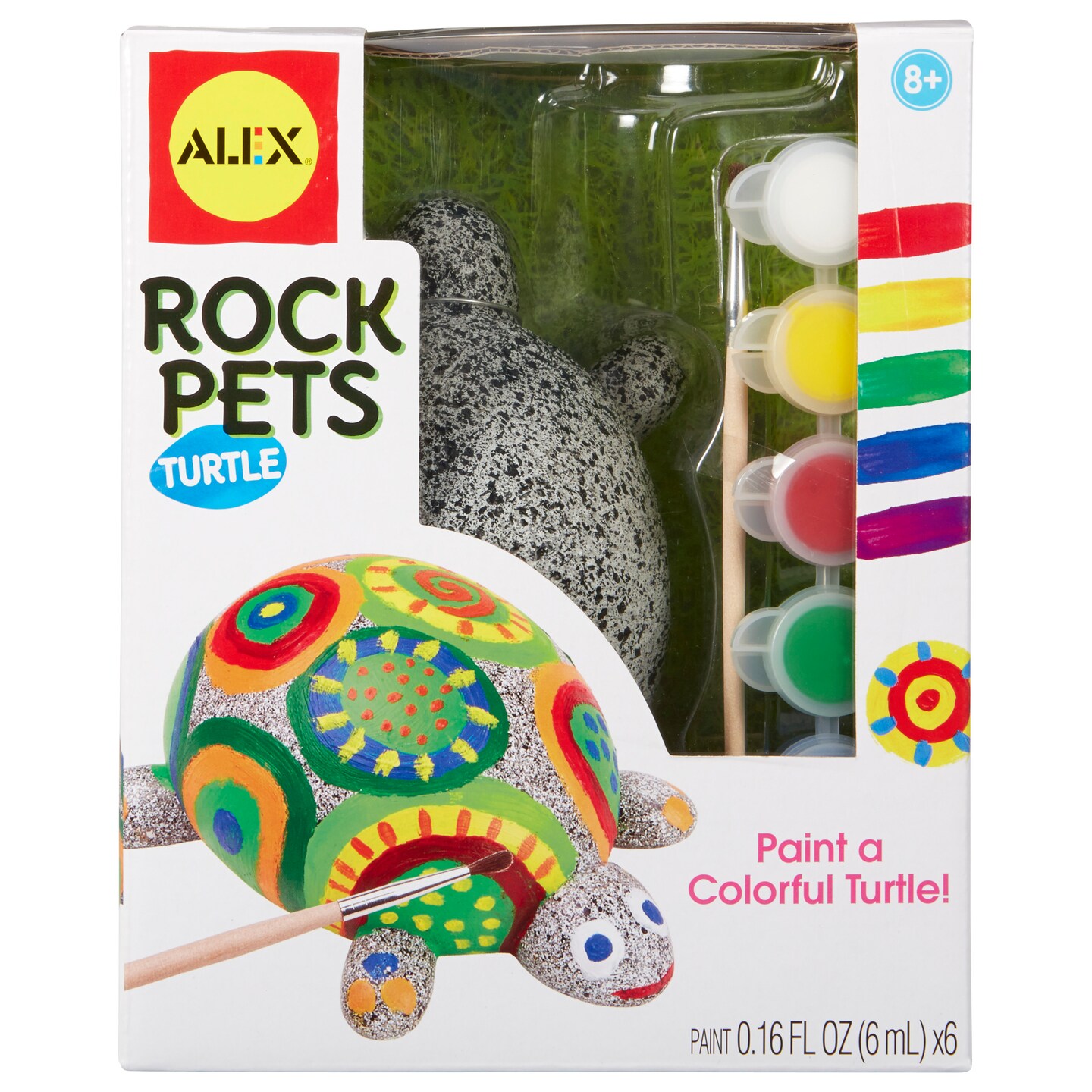 ALEX Toys Craft Rock Pets Turtle Kids Art and Craft Activity, Multicolor, 1.12