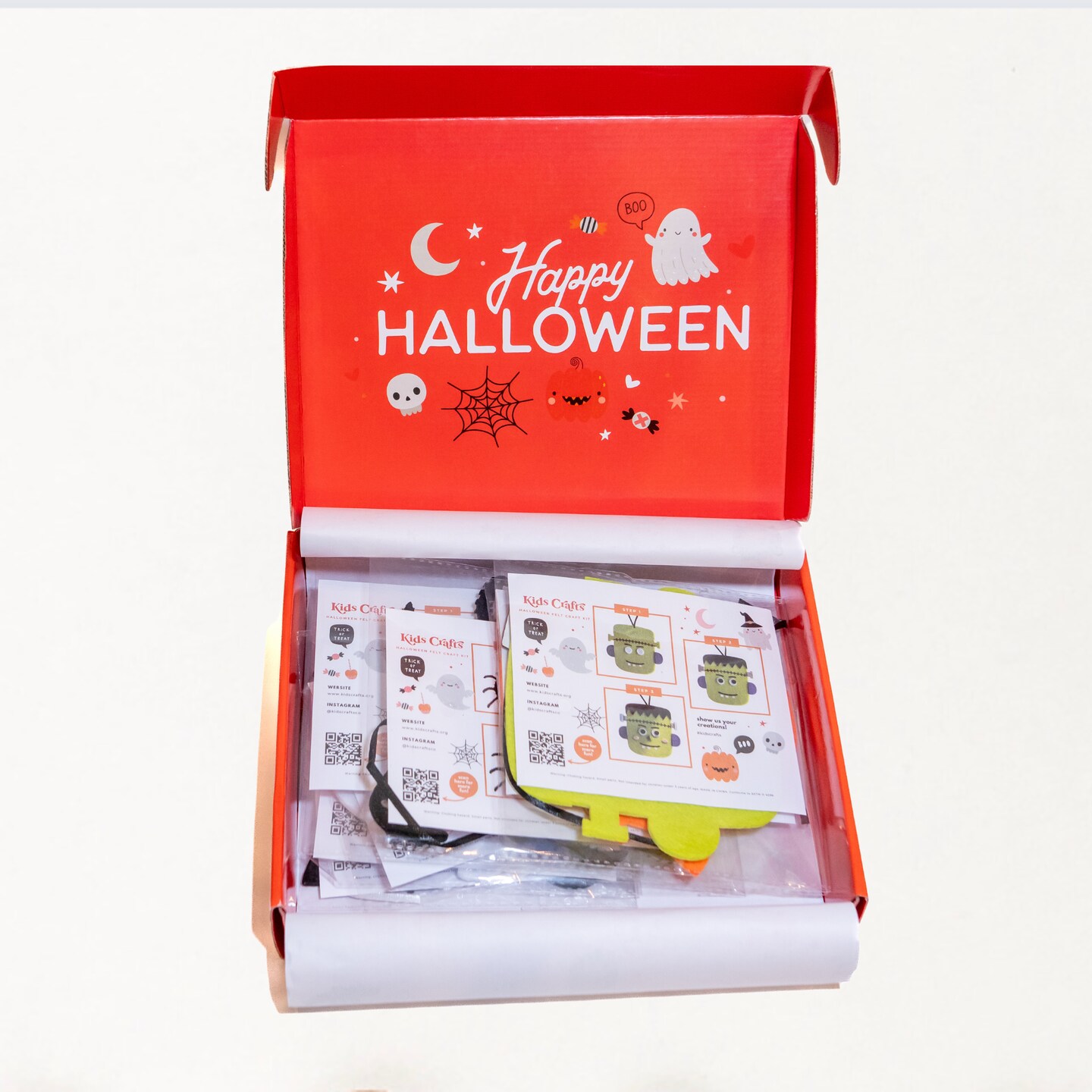 Halloween Crafts for Kids Classroom Easy Halloween Party Activity 5 Minute Halloween Craft Kit DIY Felt Halloween Craft Supplies