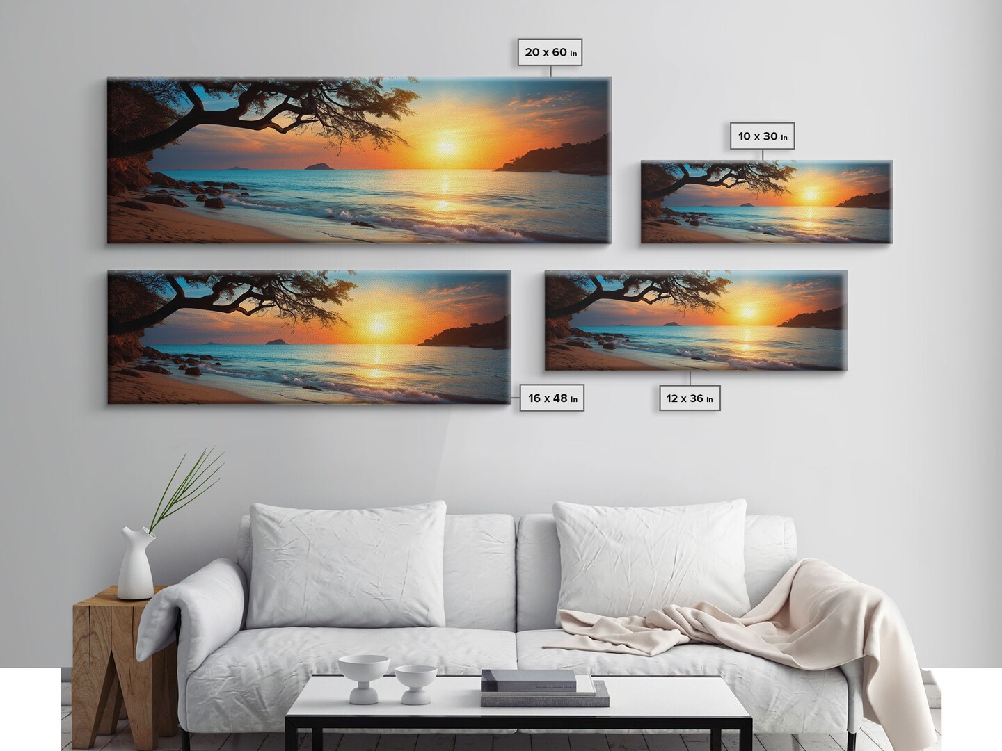 Nautical Decor, Beach Decor, Framed Canvas Print, Coastal Decor, Beach Wall Art, Nursery Decor, Lakehouse Wall Art, Beach Painting 60-79 - image9