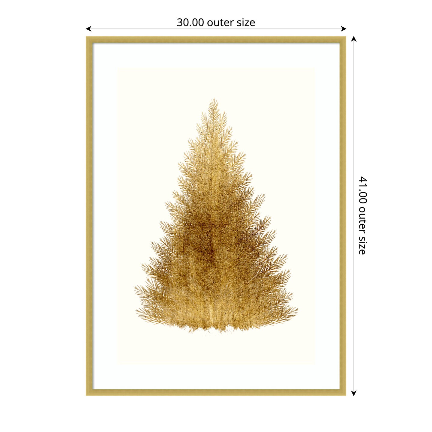 A Merry Christmas by Kubistika  Wood Framed Wall Art Print