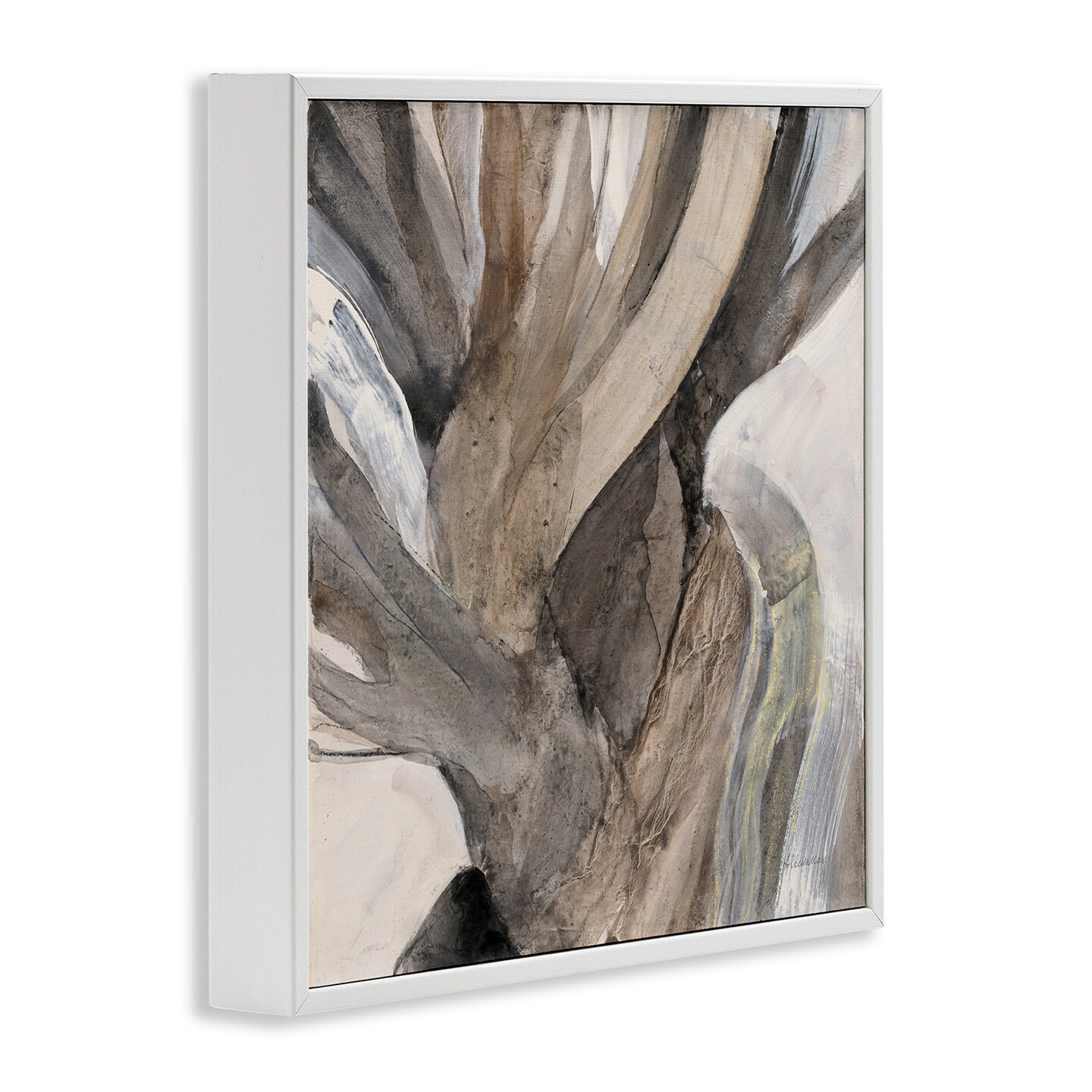 Stupell Industries Twisted Driftwood Abstraction Framed Giclee Art