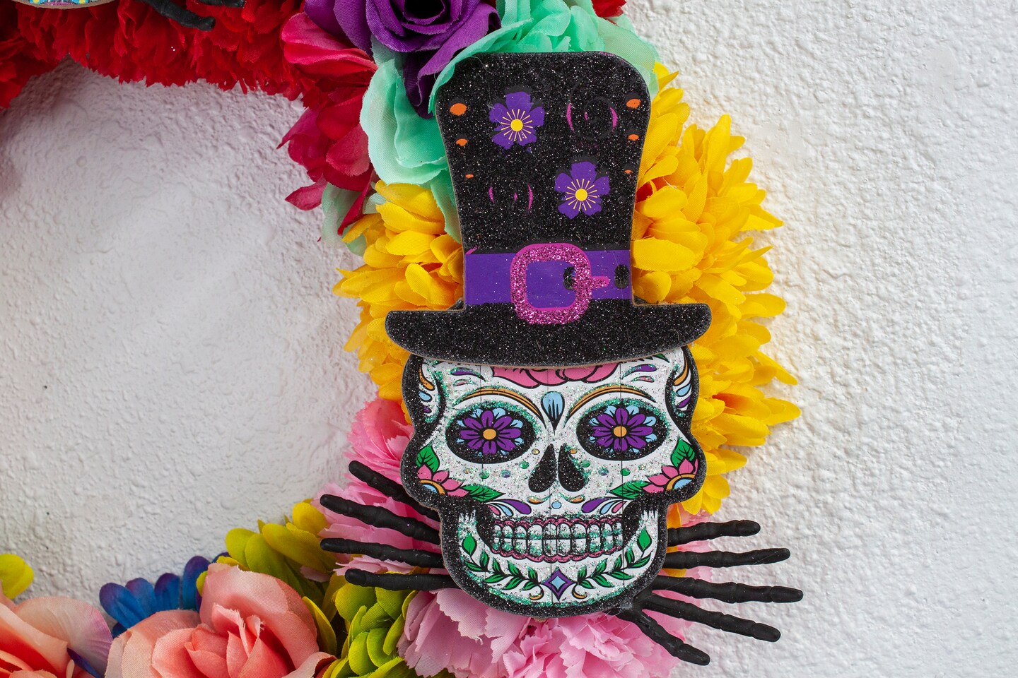 Day of the Dead hotsell Floral Wreath