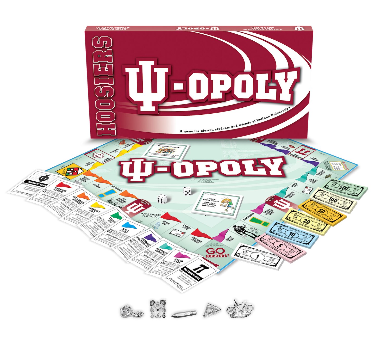 Late for the Sky: Indiana University - IU opoly Monopoly Board Game