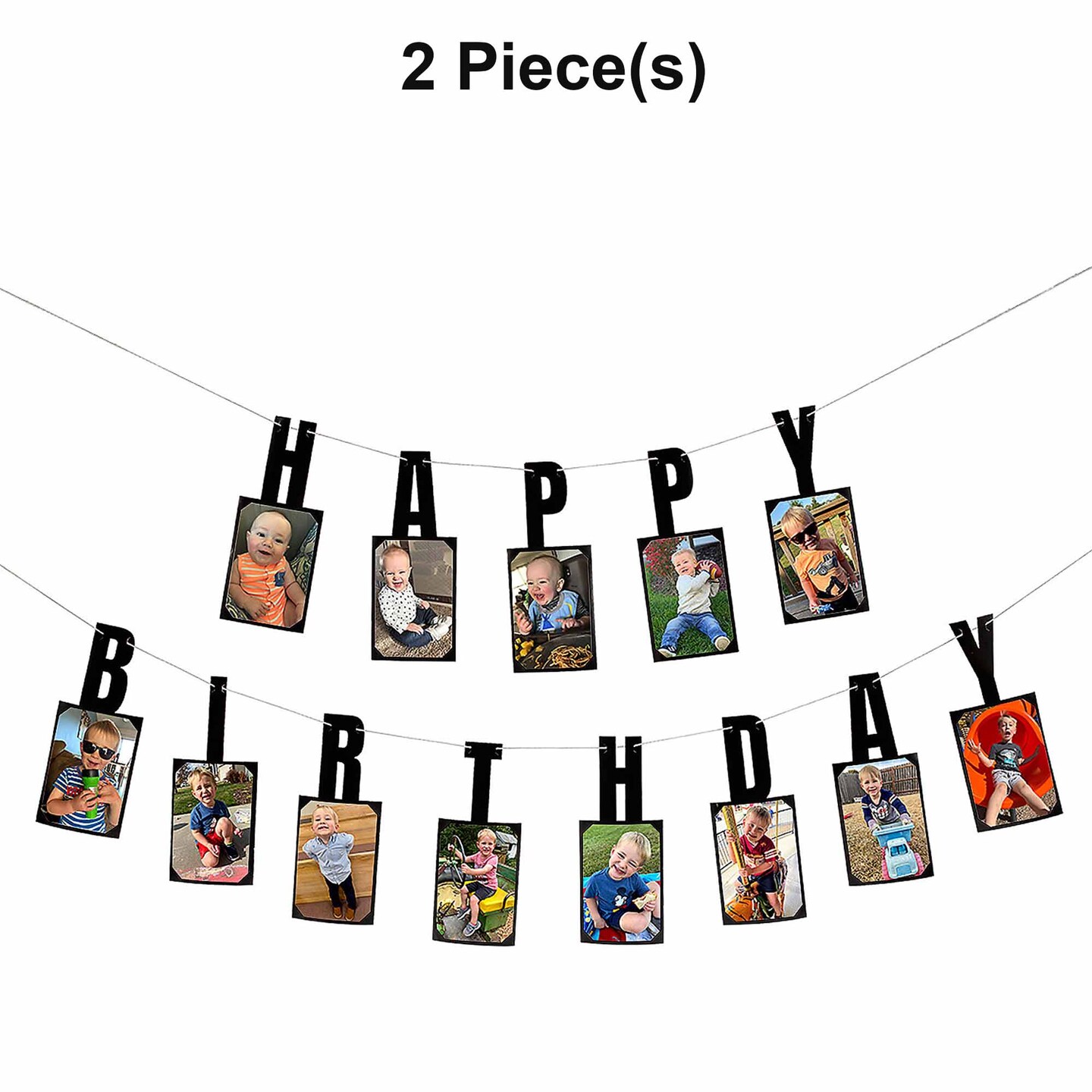 Happy Birthday Picture Garland - 2 Pc.