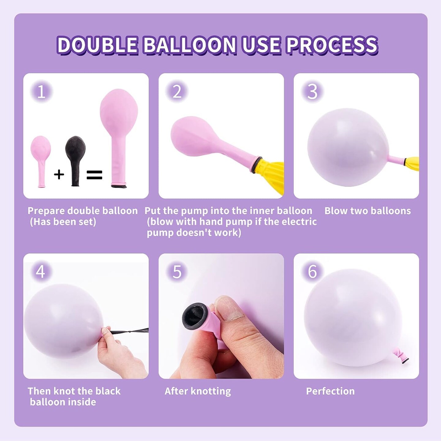 Pastel Pink Purple Balloon Garland Kit, Double Stuffed Lavender Balloons Garland 146pcs Latex Pastel Pink Purple Gold Balloons for Baby Shower Bachelorette Wedding Birthday Party Decorations