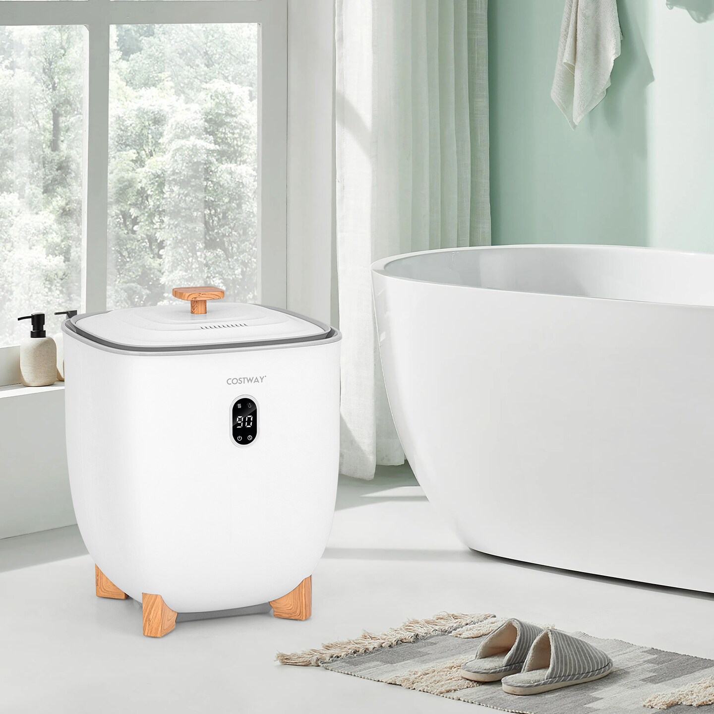 20L Towel Warmer and Dryer with Aromatherapy and Timer Control