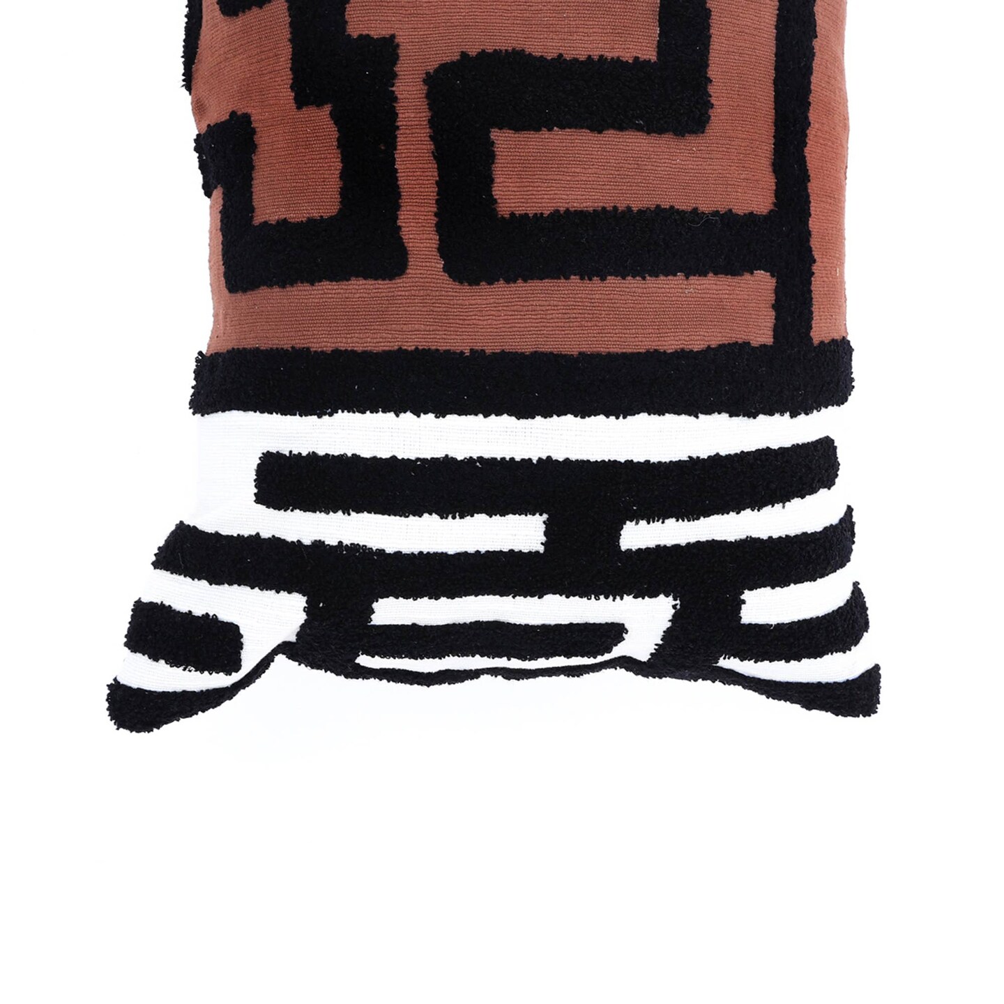 Lumbar Pillow | Abstract Woven Pillow – Modern Decorative Cushion for Stylish Home Décor | 24"x16"