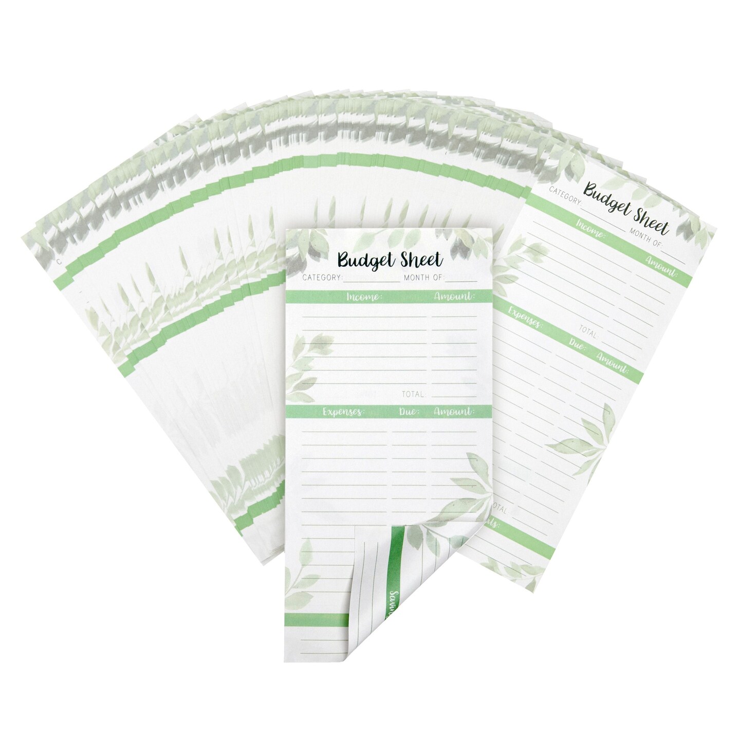 120 Pack Budget Planner Sheets for Cash Envelopes and A6 Binder, Expense Money Tracker (6.5 x 3.12 in)