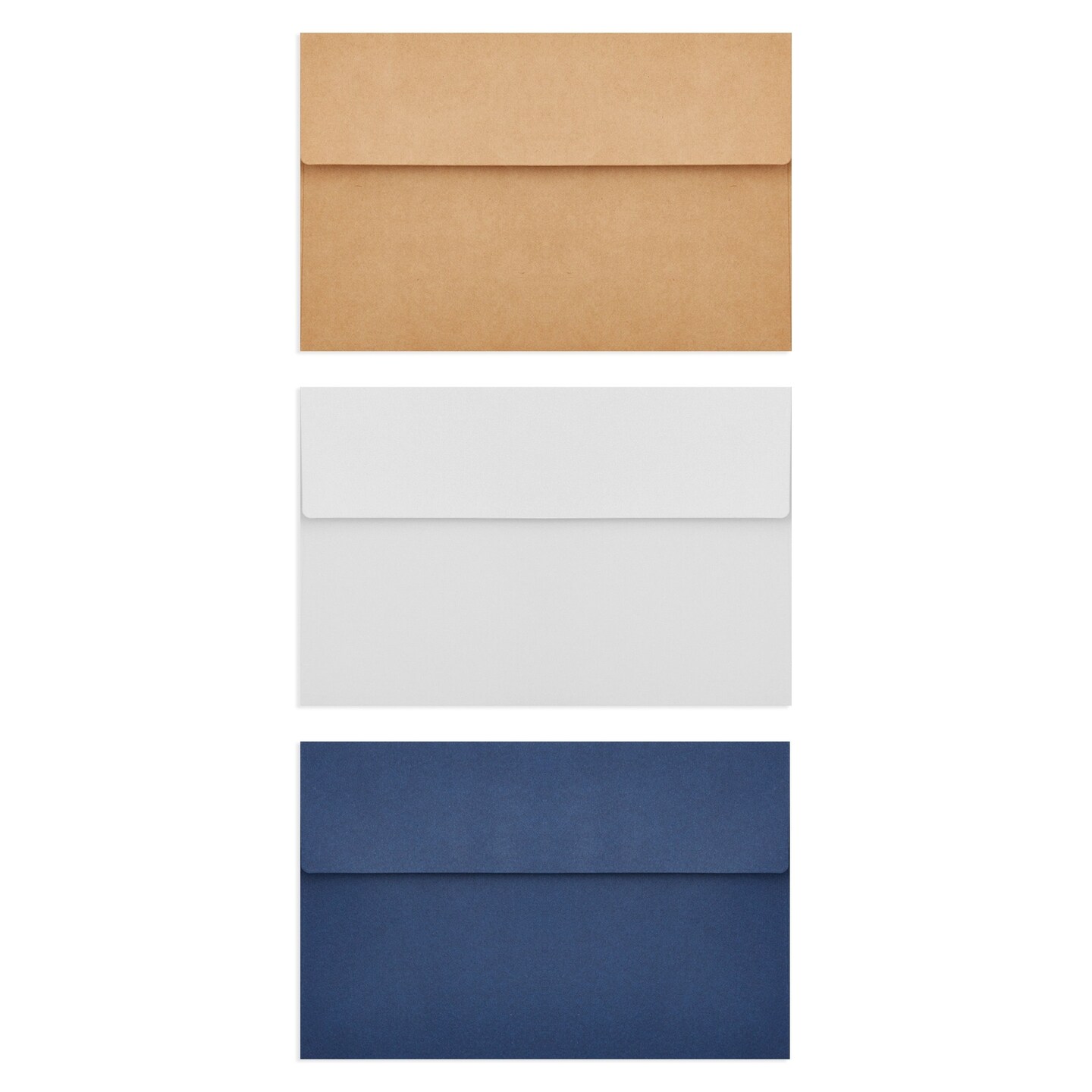 A9 Invitation Envelopes for Weddings, Baby Shower, Birthday Party, 15 Colors (90 Pack)