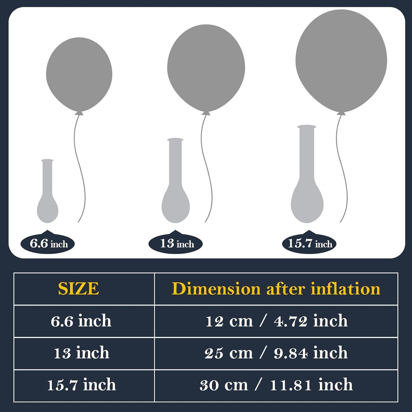 100 Pcs Red Black White Latex Balloons