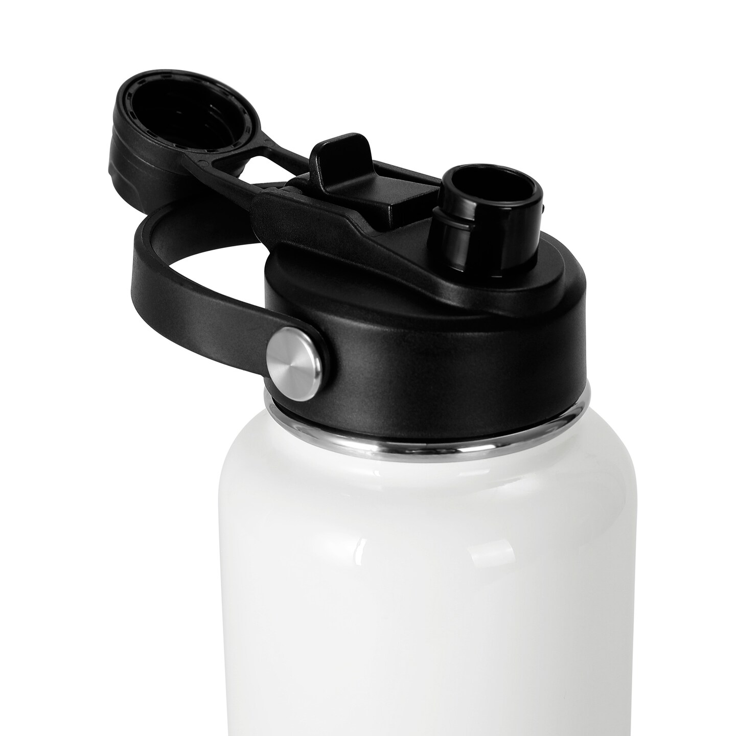 Makerflo 32 oz Sublimation Hydro Water Bottle with 2-in-1 Lid | Craft-Ready for DIY Gifts &#x26; Personalization (Sublimation, Epoxy, UV DTF, Vinyl, and Laser Engraving)