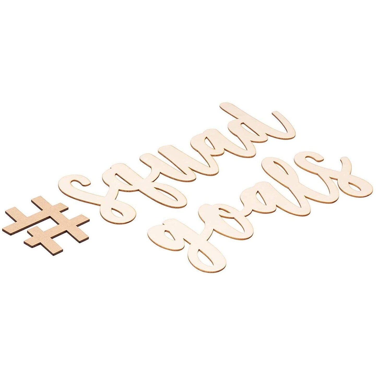 Unfinished Wood Cutouts and Stencils, Hashtag Squad Goals