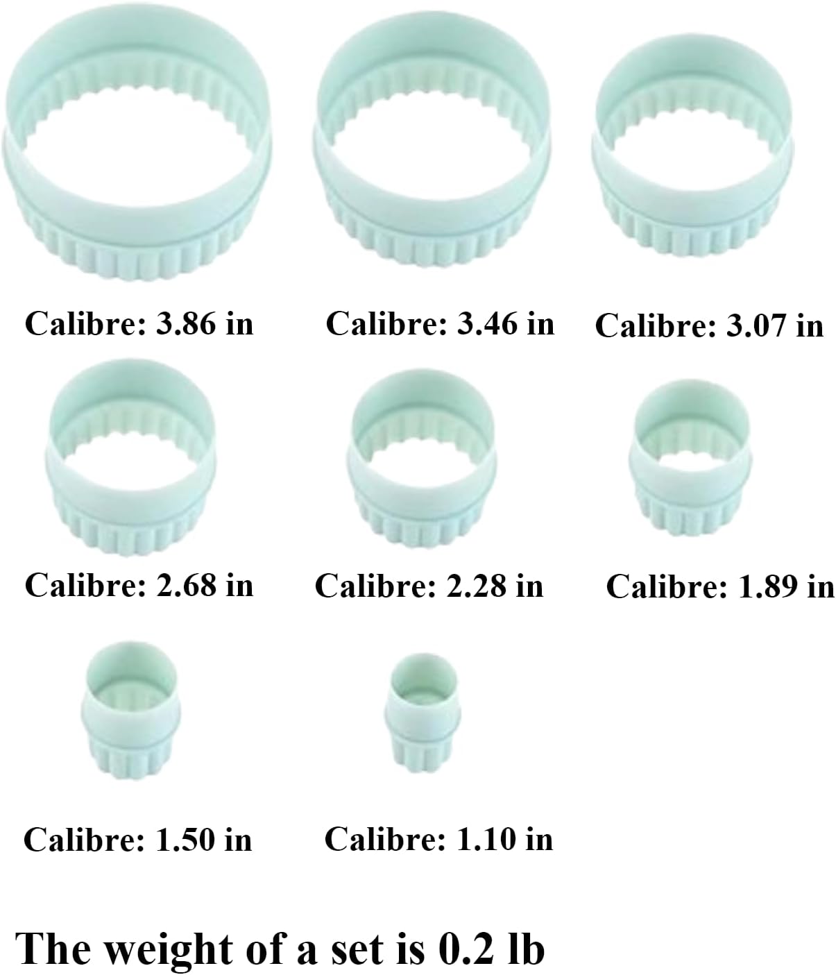 Cookie Cutters, 8 PCS Ideal Biscuit Cutter Tool, Highly Versatile Round &#x26; Circle Cutter, Perfect for Creating Unique Shaped Biscuits and Cookies