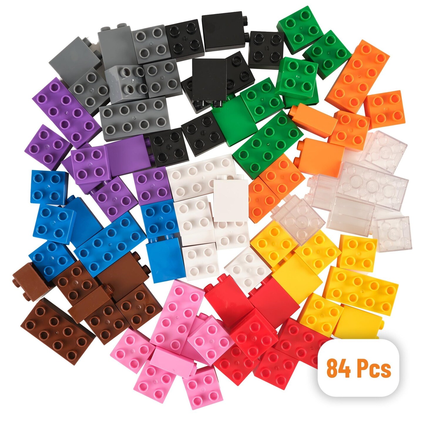 Strictly Briks Classic Bricks 96 Piece 2x4 in 12 Colors Building Brick