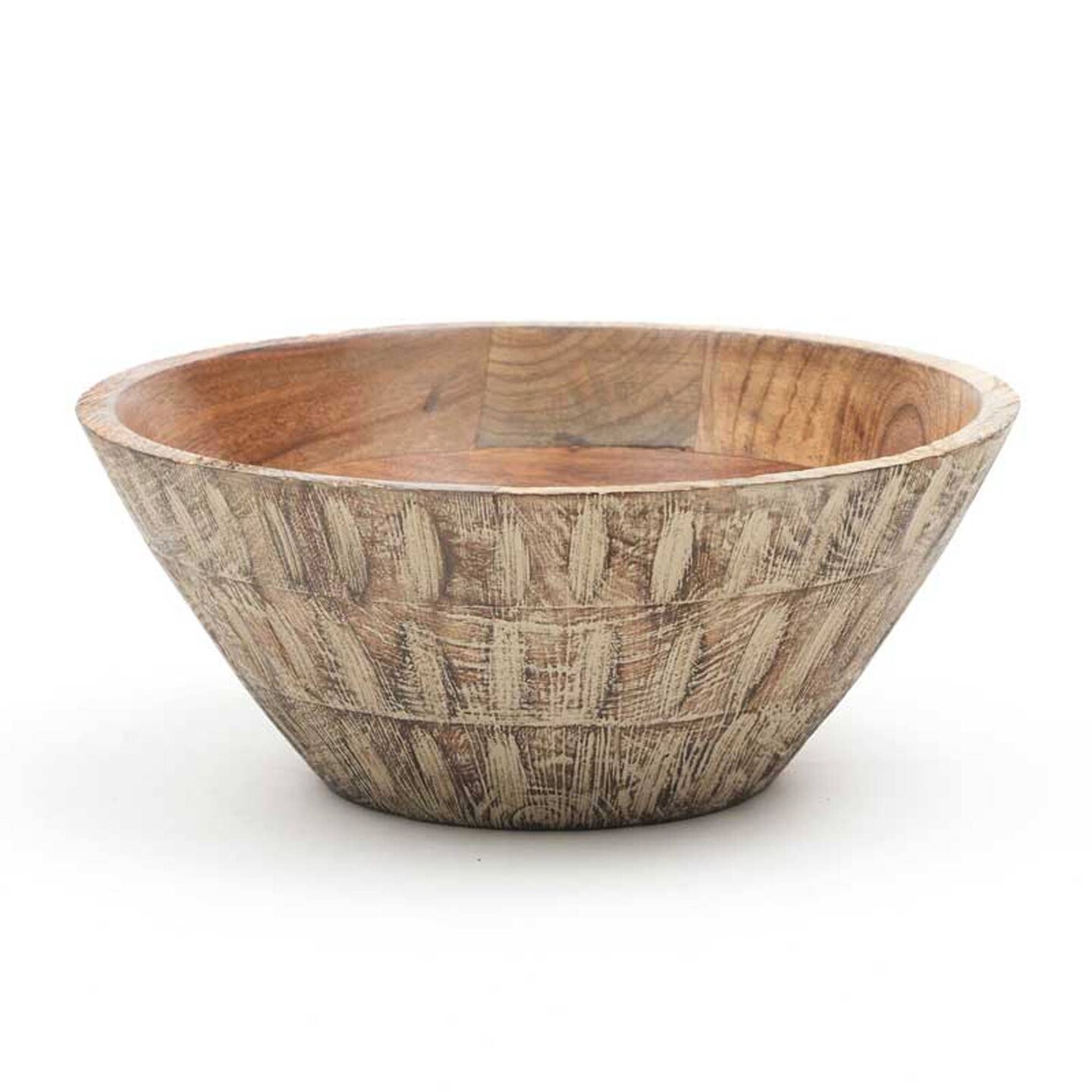 Handcrafted Mango Wood Bowl Elegant Table Centerpiece/Serving Bowl