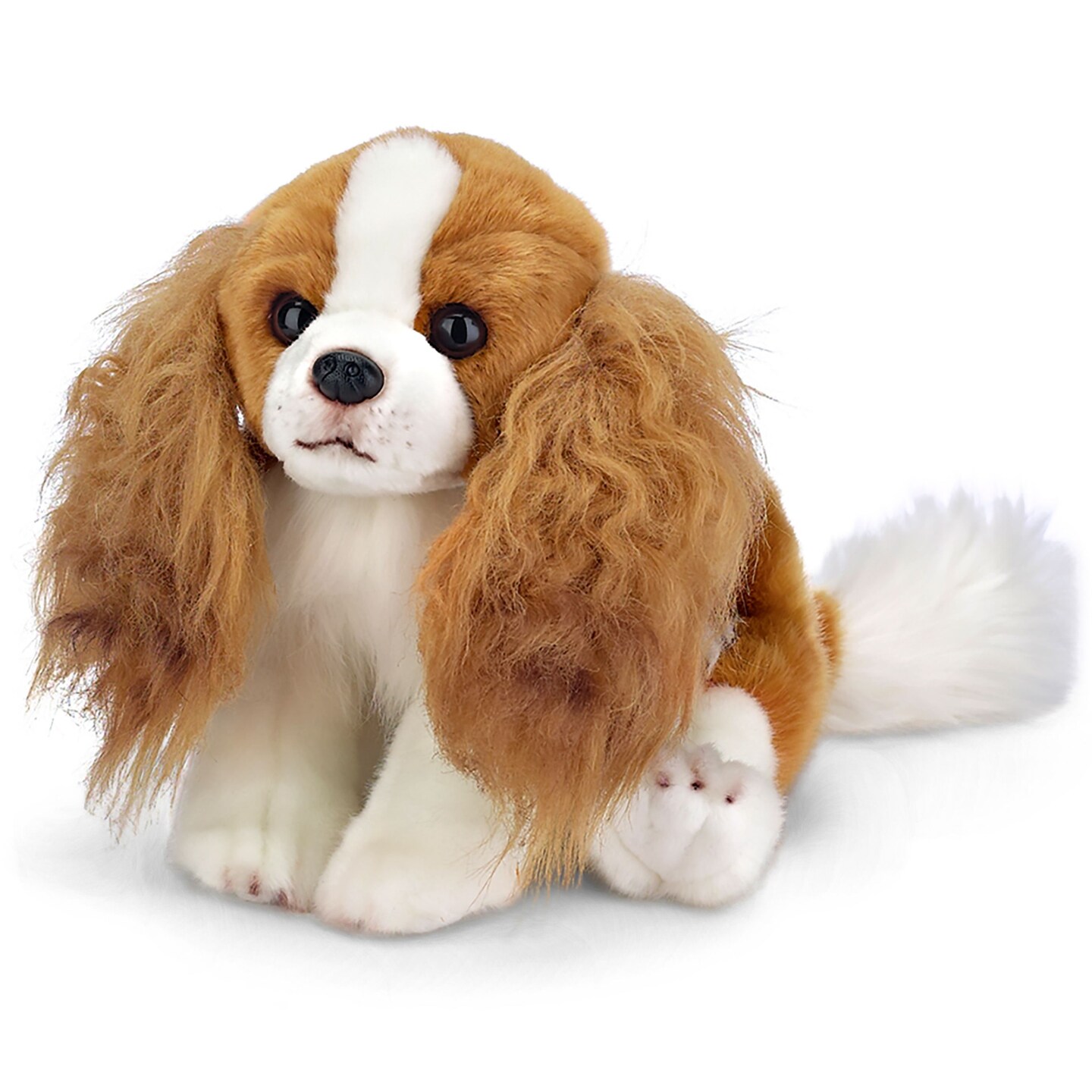 Bearington Sadie Cavalier King Charles Spaniel Plush Stuffed Animal Puppy Dog, 13 inch, For Ages 3-14