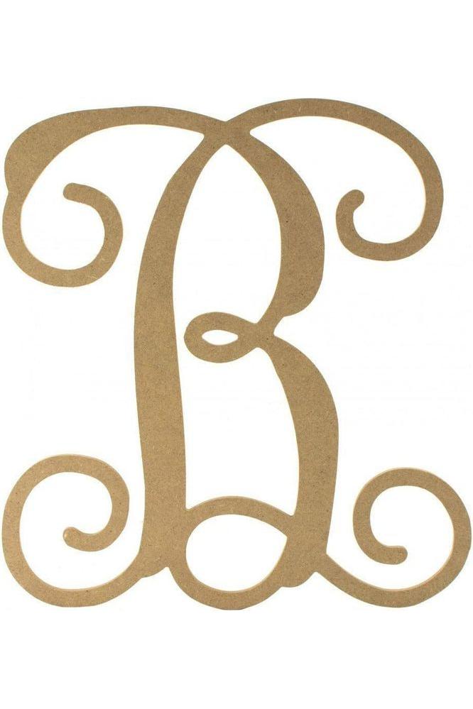 Vine Monogram Script Letter