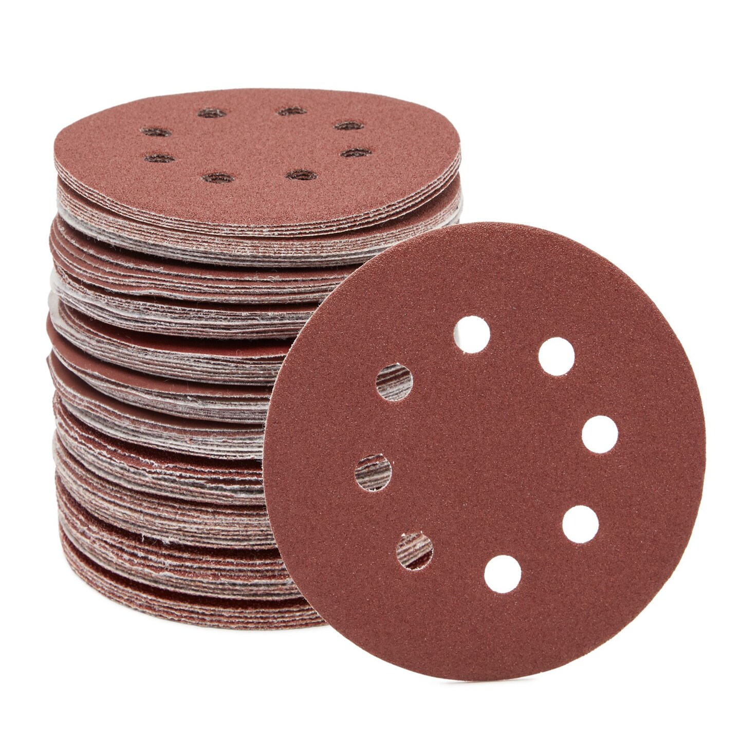 5 Inch 8 Hole Hook and Loop Sanding Disc Sandpaper for Random Orbital Sander 40 60 80 100 120 180 240 320 400 800 Grits (100 Pieces)